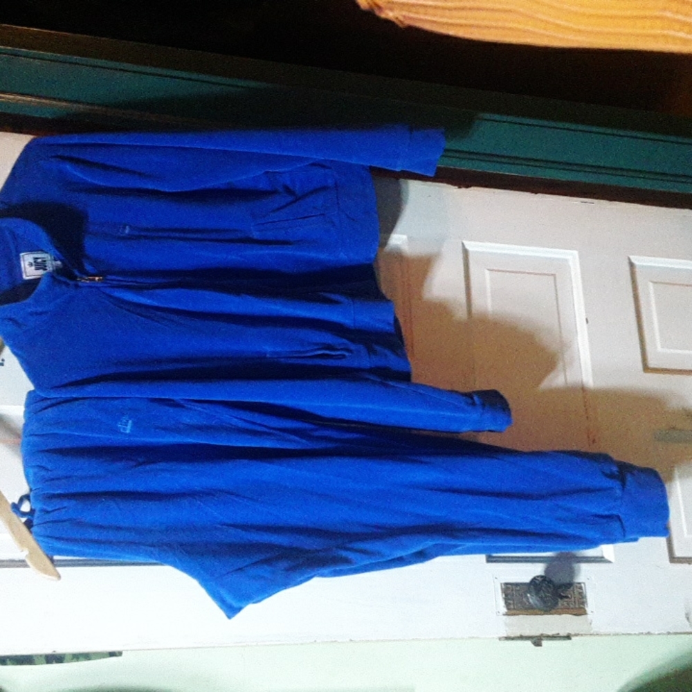 Juicy Couture Trackset Sweatsuit Royal Blue Great Cond XXL Thin Terry Cloth